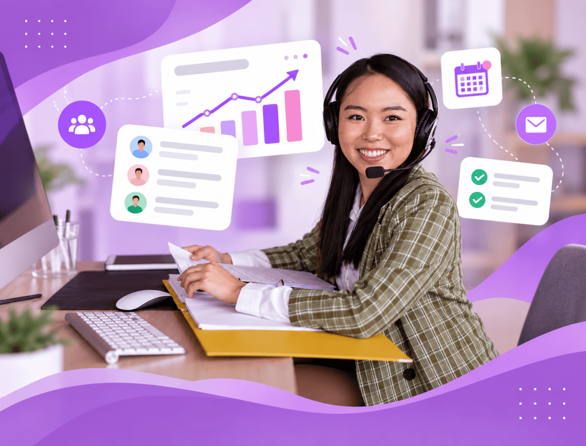 Filipino lead generation virtual assistant managing a sales pipeline in a CRM